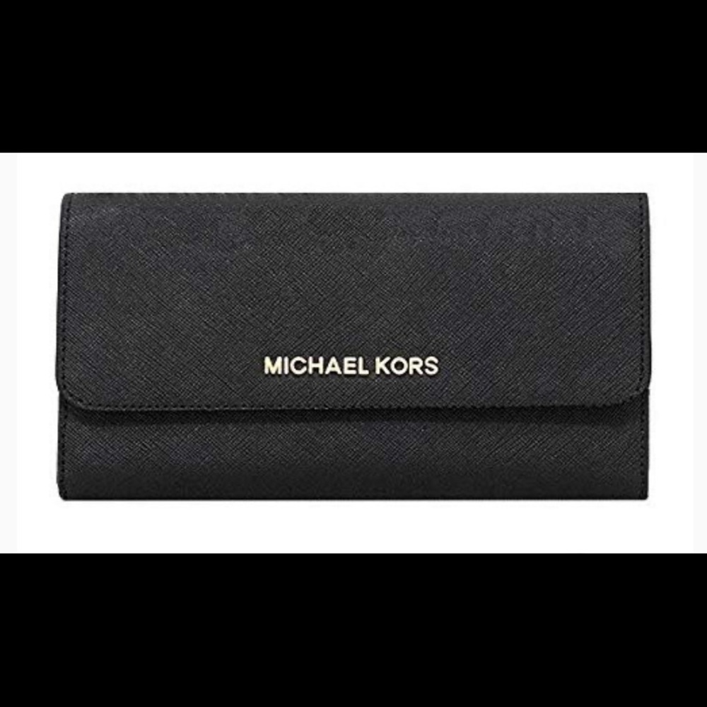 Michael Kors Jet Set Saffiano Leather Wallet
